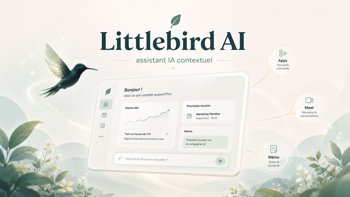 Littlebird AI, assistant IA contextuel avec mémoire de travail, réunions et sécurité